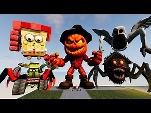 ALL MONSTERS Big & Small Cars with NEW SIREN COP & BUS EATER & THOMAS EATER – BeamNG Drive