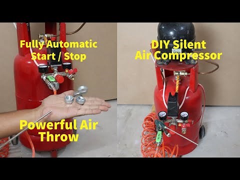 How to make Silent Air Compressor - DIY Full Automatic Air Compressor