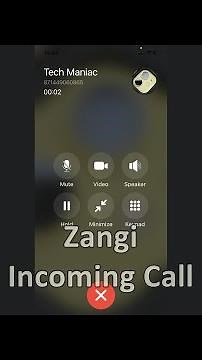 Zangi Private Messenger Incoming Call