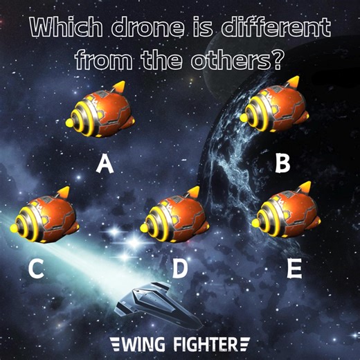 28K views · 148 reactions |  The Fornax Squadron is patrolling the cosmos — but one drone is different!  Can you spot the odd one out?  퐋퐞퐚퐯퐞 퐲퐨퐮퐫 퐚퐧퐬퐰퐞퐫 +퐆퐚퐦퐞 퐈퐝 퐛퐞퐥퐨퐰 殺 We will randomly select 15 헹혂헰헸혆 헽헮헿혁헶헰헶헽헮헻혁혀 헮헻헱 헿헲현헮헿헱 혁헵헲헺 현헶혁헵 300 헱헶헮헺헼헻헱혀. #event #rewards #wingfighter | Wing Fighter | Facebook
