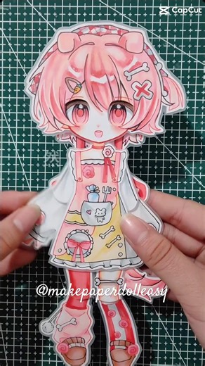 Make paper dolls puppet #paperdoll #hanging #diy #art