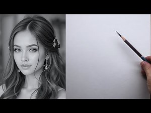 how to draw face for beginners ( ASMR ) | Portrait Drawing Tutorial