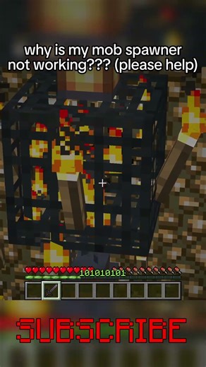 why isnt my mob spawner working????????? #minecraft #shorts