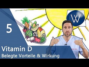 Vitamin D: 5 Benefits of Calciferols Vitamin D2 + D3 - Evidence-based Effects of the Sunshine Vit...