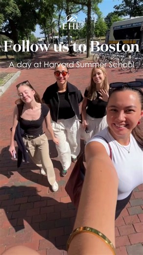 ✨ Follow Ella, one of our EHL Bachelor students, through a day at Harvard Summer School 🏦🌍 For the second consecutive year, EHL has partnered with @harvard_summer to give our students the chance to expand their cross-cultural skills and gain international exposure through an intensive 3-week academic experience in Cambridge, Massachusetts. From leadership to negotiation skills, this collaboration opens doors to Harvard’s world-class faculty and a truly vibrant, diverse campus life. Our student