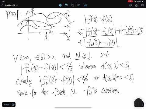 [Real Analysis]Problem 39: Sub-uniform convergence and continuity in metric space