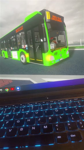 Autobuz Hybrid C2 7087 linia 330 părăsește stația Barajul Dunării . STB Bucharest