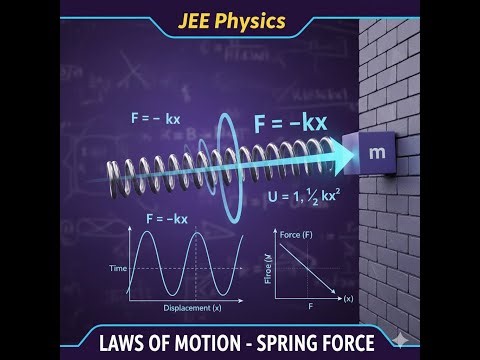 SPRING FORCE | LAWS OF MOTION | PHYSICS FOR JEE AND NEET