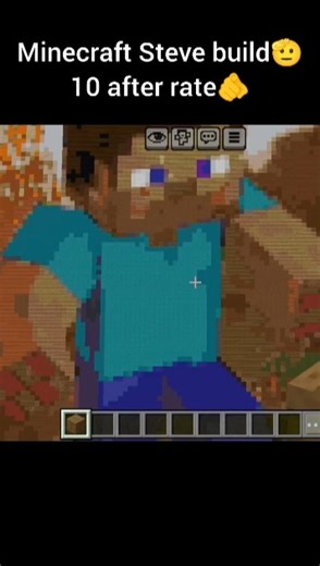 Minecraft Steve Build Shorts 🧱 | Epic Minecraft Steve Statue #shorts