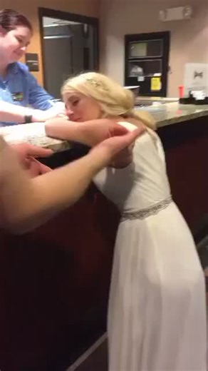 Just Married Wedding Night Hotel Check-In