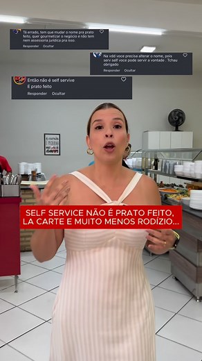 1.9K views · 18 reactions | Tem muita gente confundindo o que é self service, e achando que estamos errados ou “enganando os clientes”, então fizemos esse vídeo pra explicar de uma vez por todas, como funciona nosso self service, e o porque ele não se enquadra em prato feito, lá carte ou até mesmo rodízio | Restaurante Hora do Almoço | Facebook