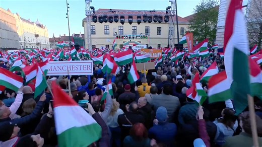 🚨SHOCKING:🇭🇺 HUGE! Hungary's Second Biggest City Shows Support for Orbán in Debrecen!"We won't ACCEPT BLACKMAIL." 🇭🇺🇭🇺🇭🇺