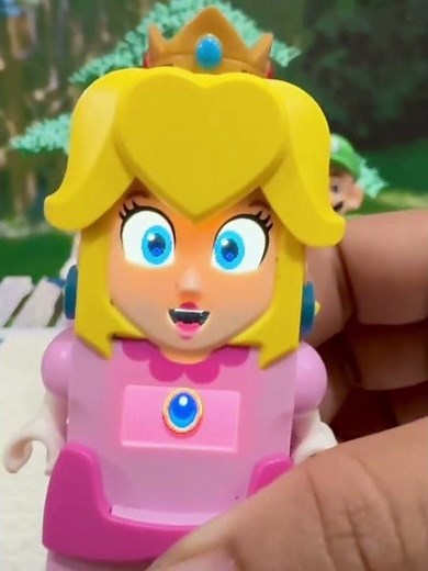 Triple Lego Mario works via bluetooth, when press on their buttons 40.34 #shorts #asmr #mario