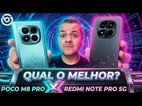 POCO M8 Pro 5G VS Redmi Note 15 Pro 5G - QUAL O MELHOR? Comparativo