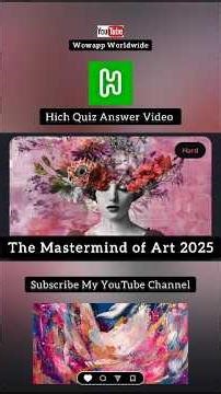 Art and Design Quiz | The Mastermind of Art 2025 Quiz | Can You Name the Artist and Masterpiece ?