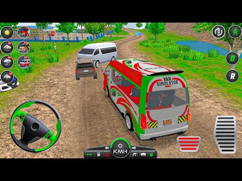 Realistic City Van Driving 3D: Ultra realistic city passenger coach 😍 van game - android gameplay