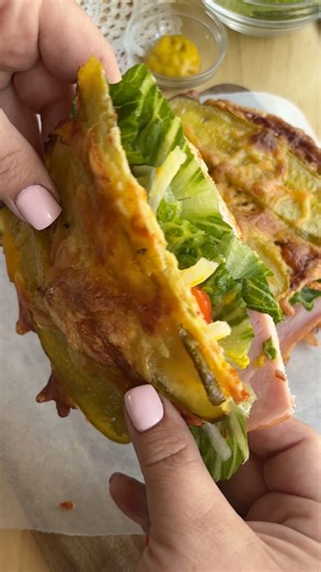 SHARE THIS viral 2-ingredient pickle bread sandwich - it is crunchy, melty, salty perfection. Just pickles cheese and somehow it tastes WAY fancier than it has any right to. ✨ Save this for later and share it with your fellow pickle lovers — trust me, they’ll thank you. ❤️🥒 Ingredients: * 1 cup Tex Mex cheese shredded * 8 sandwich sliced dill pickles Instructions: 1. Line a baking sheet with parchment paper and preheat the oven to 350°F. 2. Pat the pickle slices with a paper towel to remove exc