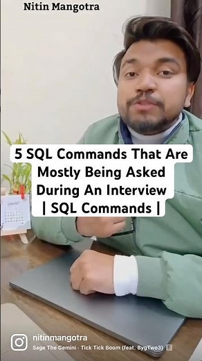 5 SQL Commands That Are Mostly Being Asked During An Interview | SQL Commands | #Shorts NitMan Talk
