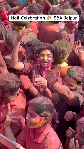 holi celebration sba ✨ Springboard academy jaipur-#springboard #holi #viral #rajveersir