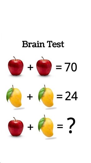 Can You Solve This Simple Math Puzzle? 90% Get It Wrong! 🍎🥭