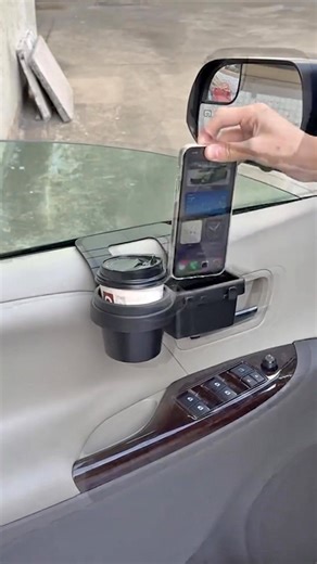 3-Days Lowest Price - AED 39 🔥 [For All Cars] 4-in-1 Car Window Organizer ✅ Phone, Cup, Keys Holder & Storage Box | Jopters