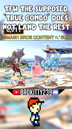 Tfw the supposed true combo does not land the rest Jigglypuff #ssbu #shorts #fyp #viral #smashbros