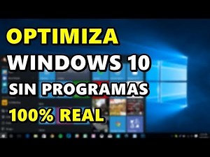 COMO ACELERAR / OPTIMIZAR MI PC SIN PROGRAMAS [WINDOWS 10]
