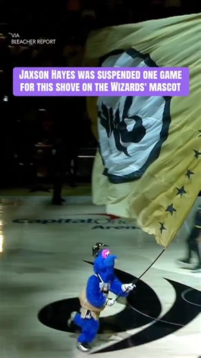 Lakers center Jaxson Hayes will serve a one-game suspension for shoving G-Wiz, Washington’s mascot in pre-game intros. (via @bleacherreport) | Yahoo Sports