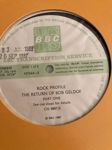 Bob Geldof - Rock Profile