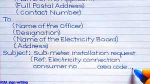 4.8K views · 393 reactions | Application for Electricity Sub-Meters Installation Request | R.U.A Sign Writing | Facebook