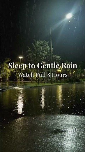 Rain Sounds & Distant Thunder 🌧️ Real Rainy Night Road (4K)