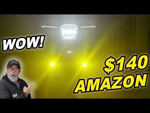 Best LED AUXILIARY LIGHTS from AMAZON? Install & Review on New HARLEY-DAVIDSON