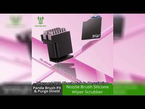 BIGTREETECH Panda Brush PX & Panda Purge Shield, Nozzle Brush Silicone Wiper Hotbed Mounted Scrubber