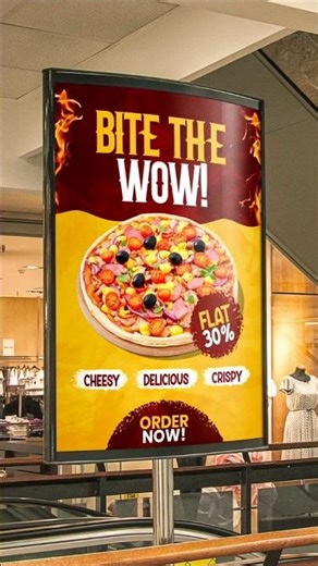 Watch Me Design a Pizza Poster in 30 Seconds 🍕 #photoshop #shorts #photoshopedit #photoshopexpress