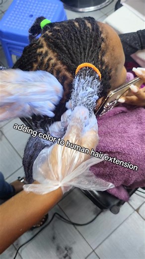 Adding Color to Natural Hair Extensions