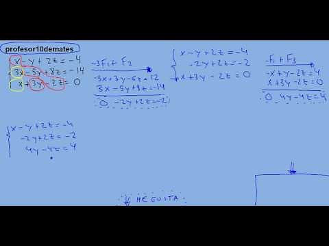 gauss 7a compatible indeterminado ejercicio resuelto