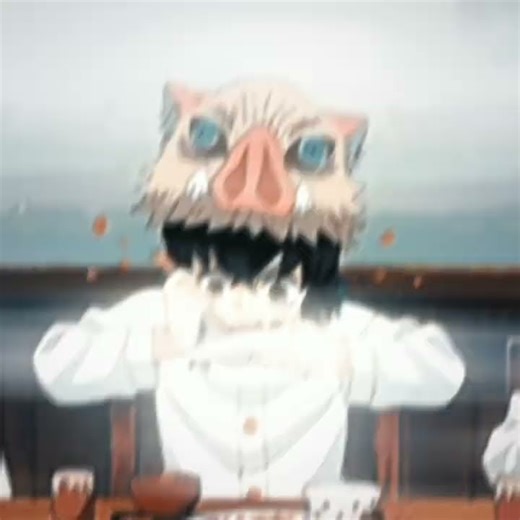 This is style how inosuke eating food#DemonSlayer#fypシ゚viral#fypシ