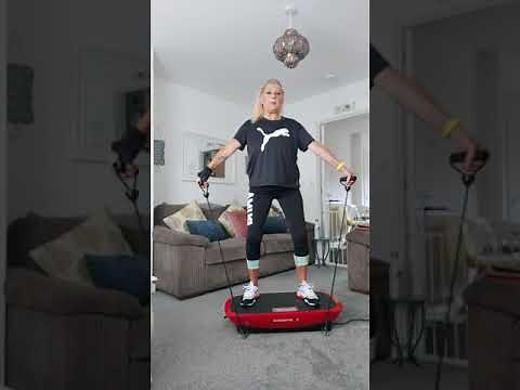 Vibration Plate Exercises With Resistance Bands.... Beginners Part 3