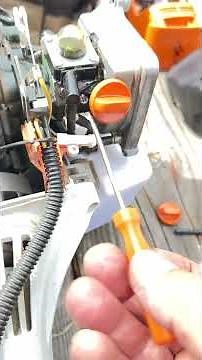 DIY: How to fix a stuck choke knob on a Stihl KM 91S weed eater/wacker.