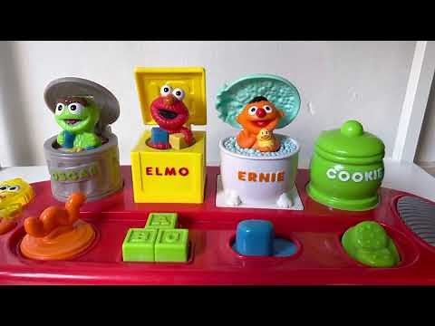 Sesame Street Singing Pop-up Pals: Oscar, Elmo, Ernie And Cookie Monster Musical Toy