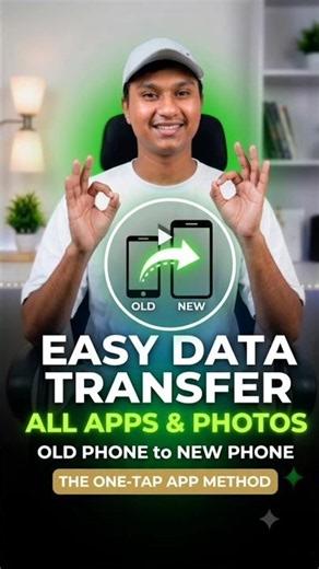 New Phone Setup Easy 😱 | Transfer Everything #shorts #tech#smartphone
