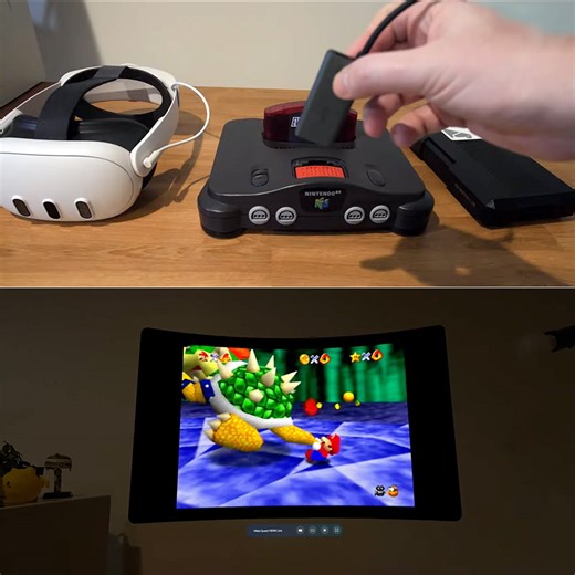 Playing N64 Games in Virtual Reality with RetroTink 4K is Quite the Experience