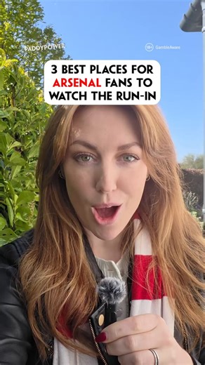 The 3 best places for Arsenal fans to watch the title run in…18+ GambleAware | @LauraKirk12