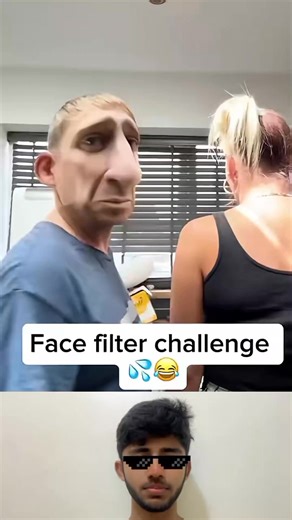 Face filter challenge 😂 #reelschallengereelschallenge #trendingreel #pranks #funnyreelsvideo #FacebookPage | Reel Reactor