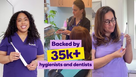 Burst Original Sonic Electric Toothbrush for Adults (Black) | Soft Bristle Deep Clean Stain & Plaque Removal | 3 Modes: Teeth Whitening, Sensitive & Massage