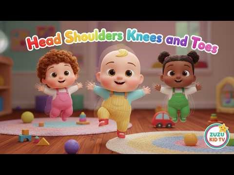 Head, Shoulders, Knees, and Toes with Zuzu – Fun Movement, Learning & Toddler Exercise 🎶👐👶