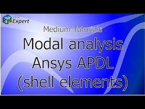 Ansys Tutorial: Modal analysis in Ansys APDL (Shells) #32