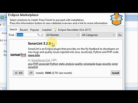SonarLint Eclipse plugin | Integration with Eclipse Mars