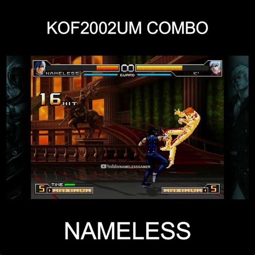 ☘ KOF2002UM Nameless Combo 34 Hit - Nemuless❀ #shorts #nemuless