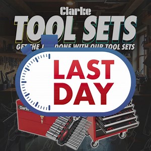 Act fast—today’s your final chance to take advantage of our Clarke Tool Sets price crash and complete your projects with ease! Explore our wide range and save big. https://tinyurl.com/yc5k87s5 | Machine Mart | Facebook